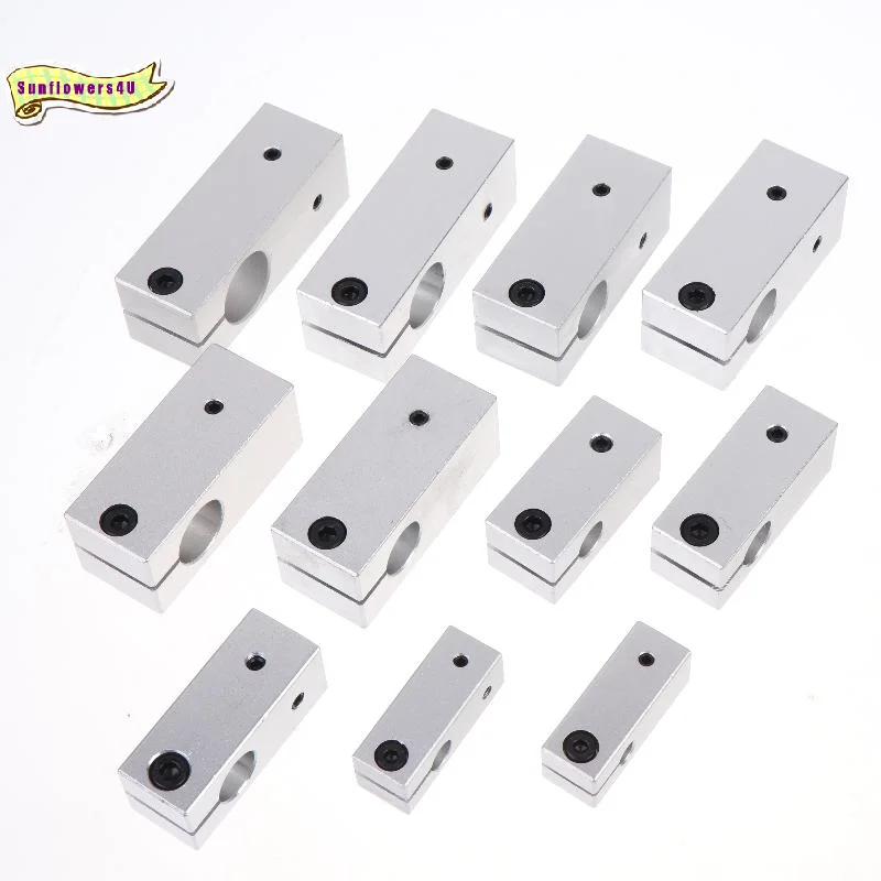 Optical Axis Cross Block Heavy Duty T Type Fixed Column Shaft Connector for 3D Printer CNC Machine Automation Projects