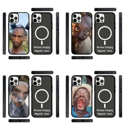 Ugly Man Funny Phone Case Strong Magnetic For IPhone 16,15,14,13,Pro,Max,Plus,11,12,Mini For Magsafe Wireless Charging