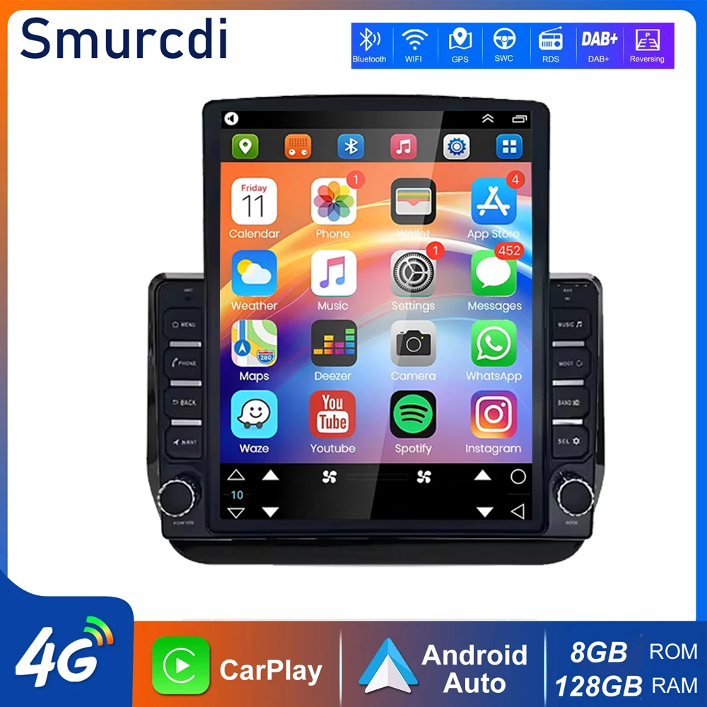 9.7インチAndroid 15カーラジオ、ヒュンダイH1 2グランドスタレックスTQ 2017-2022用、カーマルチメディアビデオプレーヤー、ナビゲーションGPSヘッドユニット