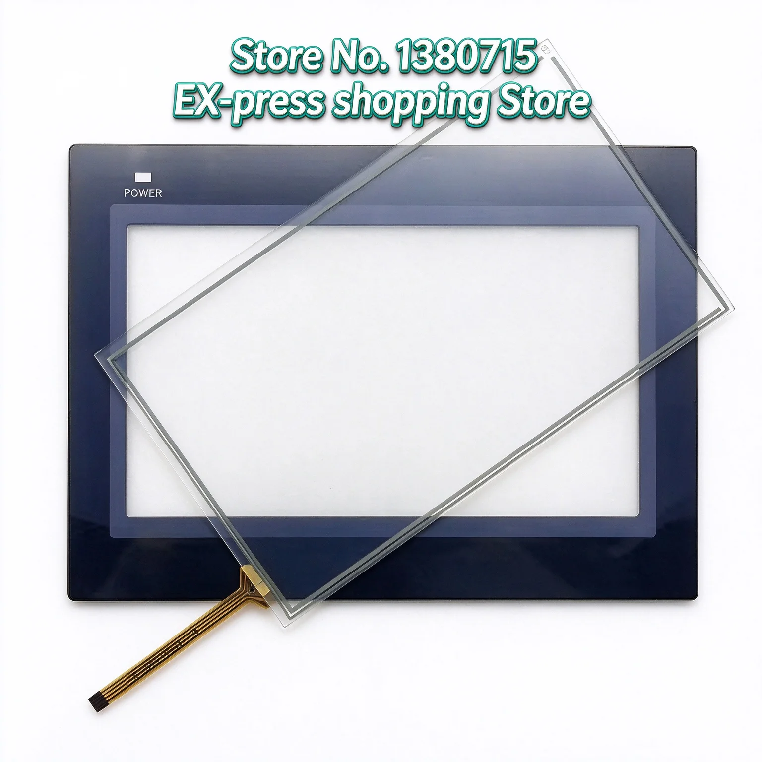 Touch Screen Glass Digitizer With Protective Film Overlay NB7W-KBA04 NB7W-TW00B NB7W-TW01B NB7W-TW11B NB7W-TW10B