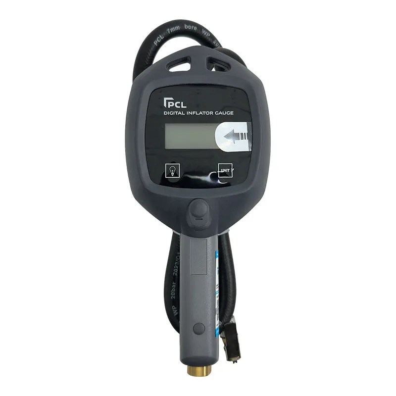 PCL Digital Tire Inflator Gun with Pressure Gauge, High Accuracy Car Tyre Air Chuck with Shockproof Gauge & Bonus Nozzles