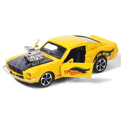 alloy printed Mustang sports car model, children's toy, car ornament, rebound car model, boys' toy