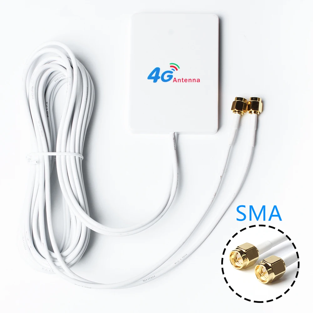 Lte Antenne 3G 4G Sma Connector 4G Lte Router Externe Antenne Voor Huawei 3G 4G Lte Router Modem 2M Kabel 700-2700Mhz