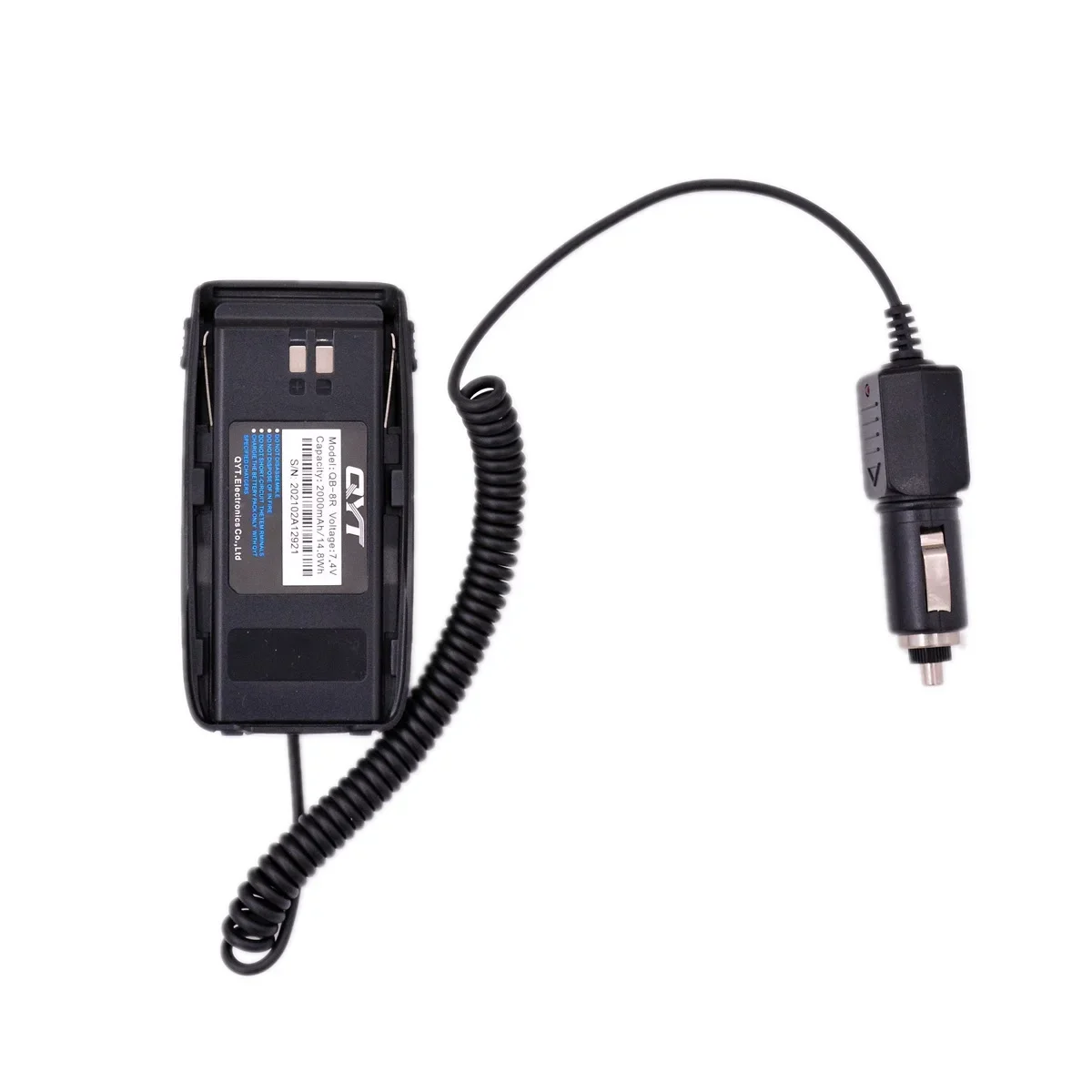 QYT Battery Eliminator Adapter Input DC 12V for KT8R HAM Two Way Radio Car Charger Cigarette Lighter Accessory