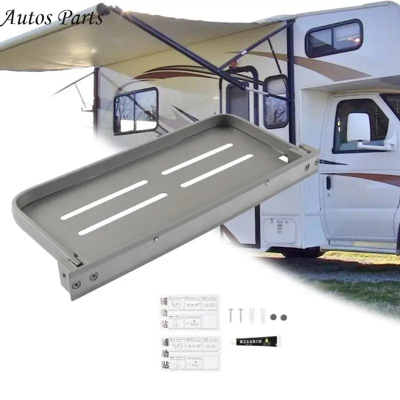 57BA Aluminum Floating Shelf Campers Accessories Foldable Space Saver Shelves