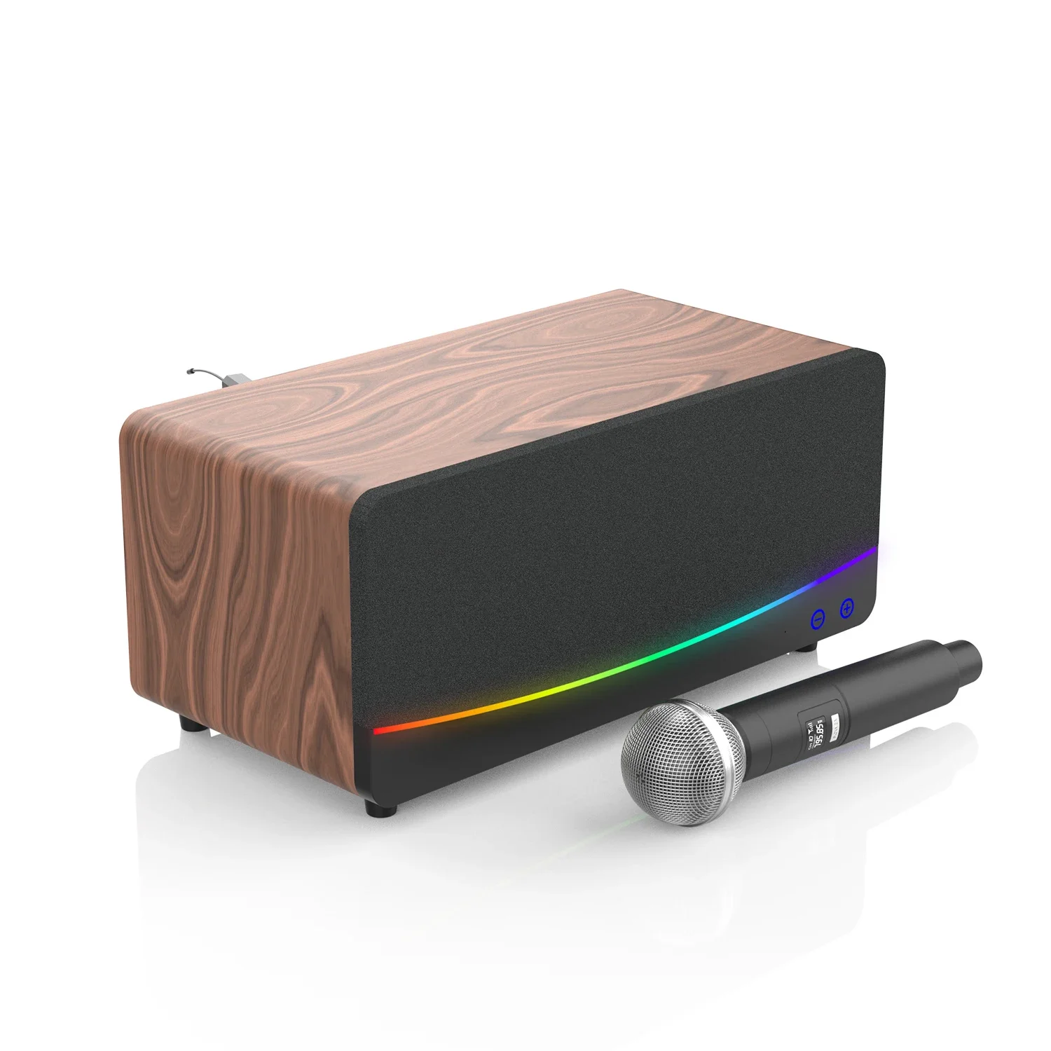 

Rgb Light Range Speaker With Microphone Bookshelf System Audio Speaker Home Theater System