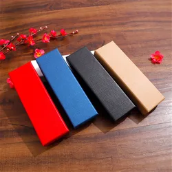 Bookmark Packaging Box Locket Box Heaven And Earth Cover Jewelry Packaging Box Retro Kraft Paper Pen Box