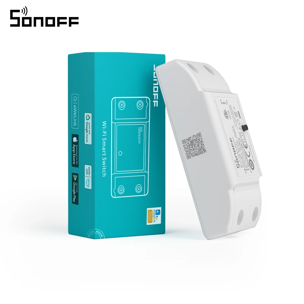 Sonoff Basicr4 WiFi Switch Akıllı Ev Rölesi Işık Anahtarı Evrensel Kırıcı Zamanlayıcı Ewelink Uzaktan Kumanda Alexa Alice Google Home