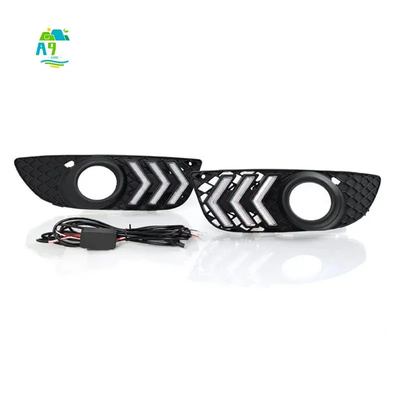 A09E-LED Daytime Running Light Front Fog Light For Lancer EX 2010-2012 Turn Signal Light Accessories