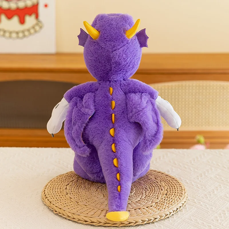 Simpatico peluche viola appiccicoso dell'amico di Topolino a tema Halloween, bambola personaggio dei cartoni animati per bambini, regalo del festival di Natale