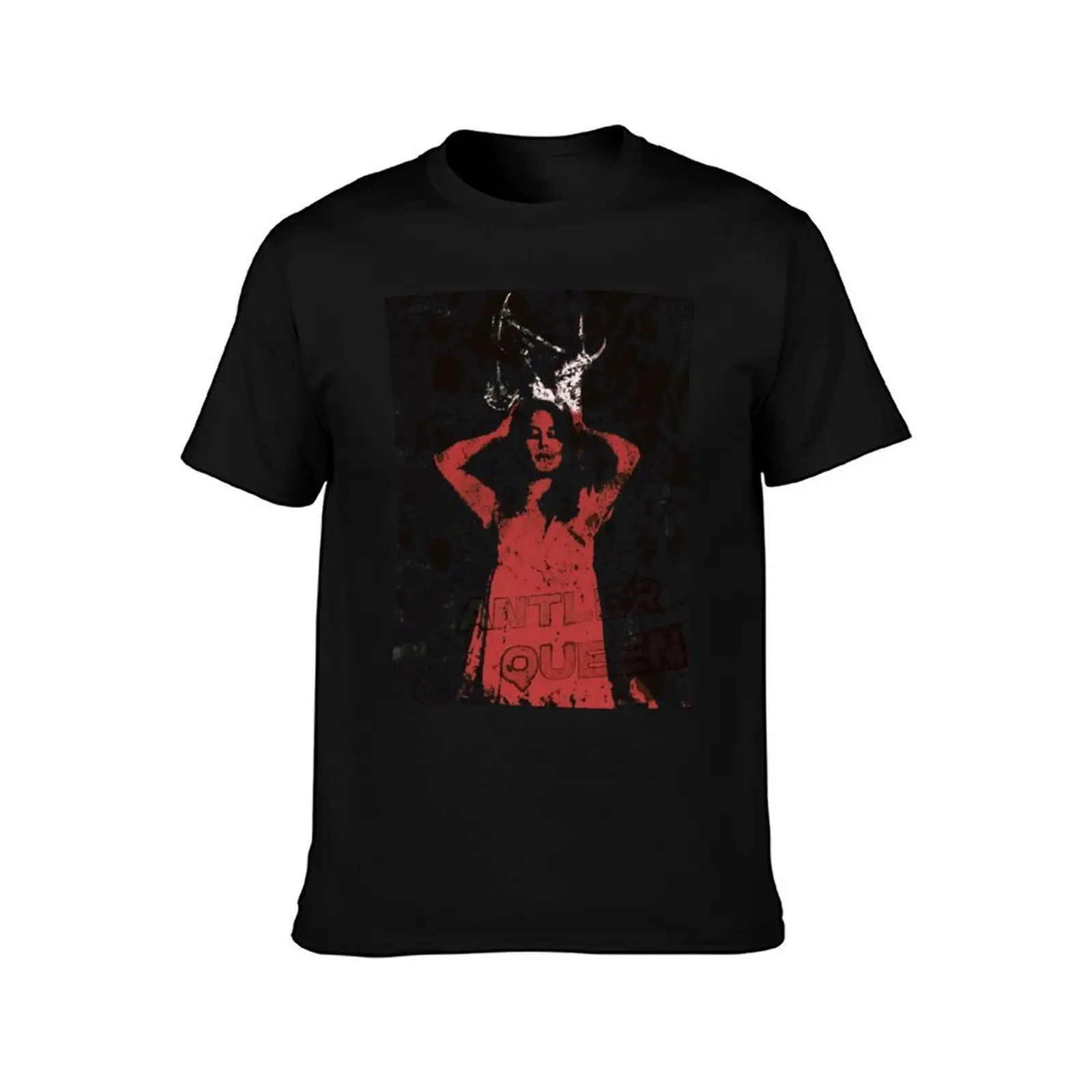 Antler Queen Lottie Matthews Yellowjackets T-Shirt, Summer Casual Cotton Tee, Oversized Streetwear Tops, Vintage Graphic Print