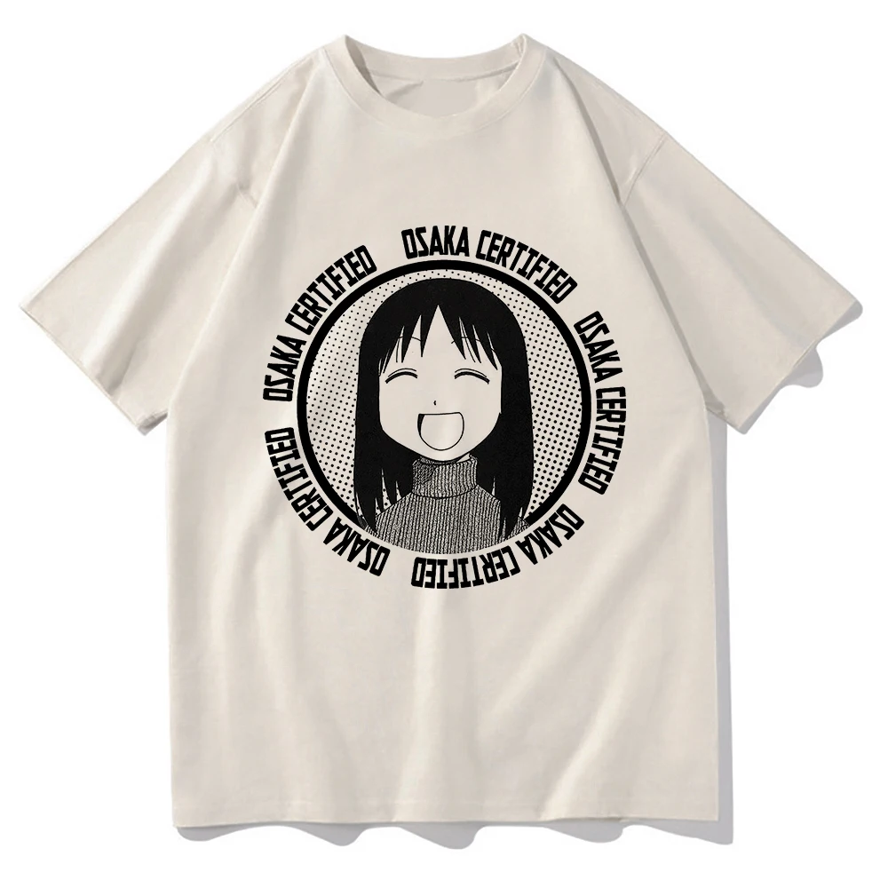 Osaka Certified T Shirt Men Harajuku Kawaii Ayumu Tshirt Hot Unisex High Quality Anime Azumanga Daioh Vintage Cotton Tees Shirts