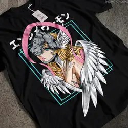 Camicia gatomon gatto angemomon, camicia a vita, ragazza Anime