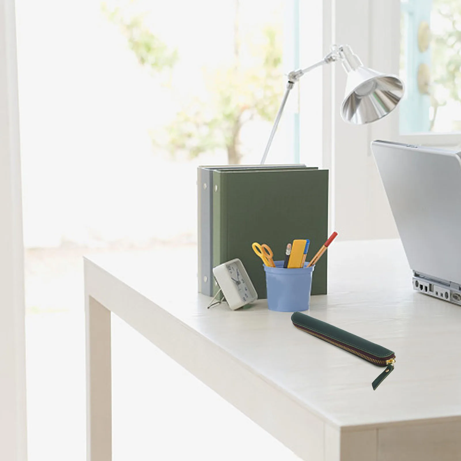 

Green Retro Design For Fountain Pen Pencil Bag Luxury Pencil Bag Pen Pouch Holder Desktop Organizer