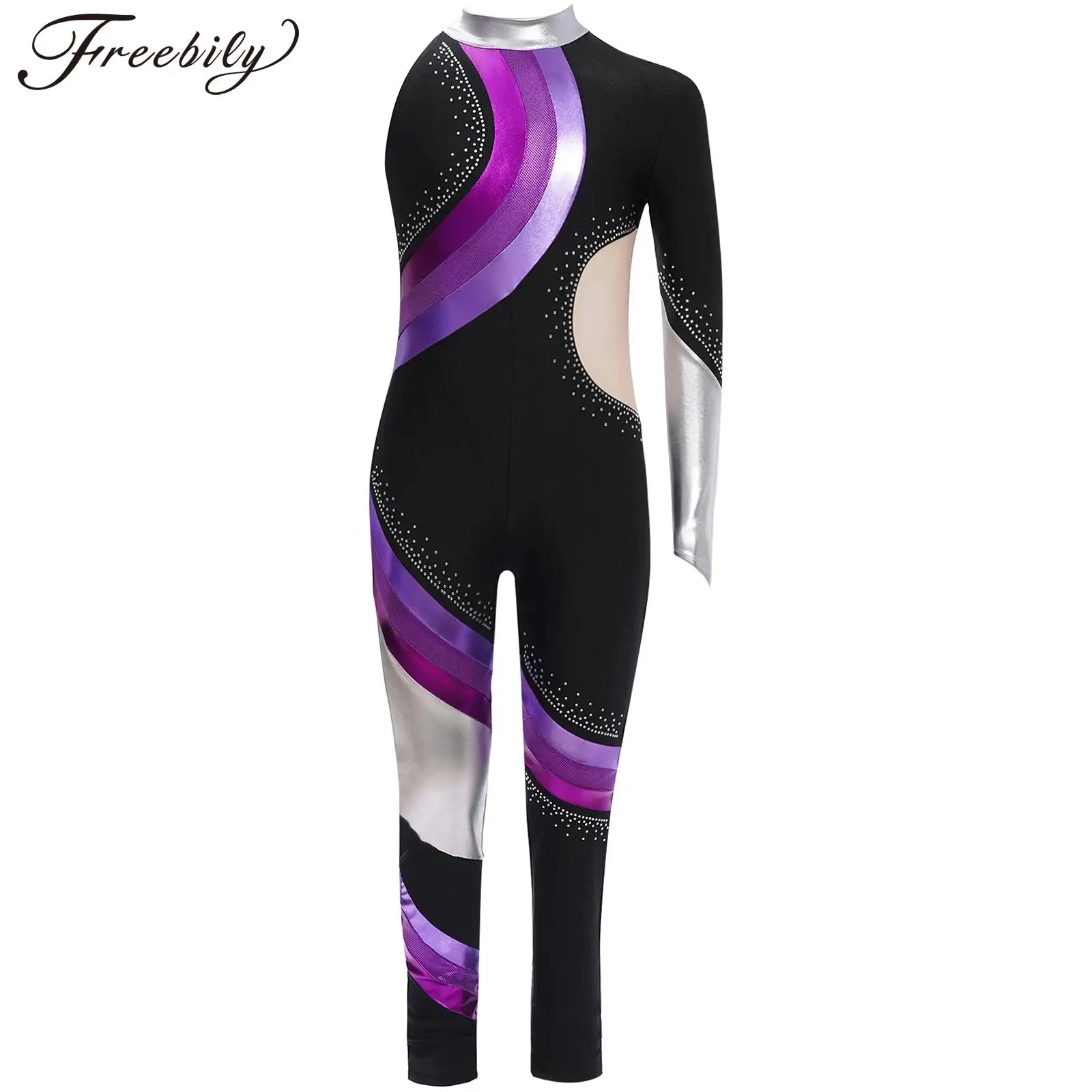 criancas-meninas-patinacao-artistica-macacao-ballet-danca-ginastica-ritmica-acrobacias-collant-um-ombro-brilhante-strass-bodysuit