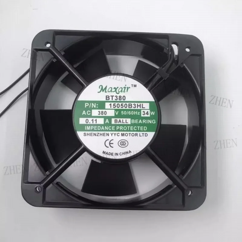 Y PARA Maxair 15050B3HL AC380V 0.11A 34W Ventilador de refrigeración de bola