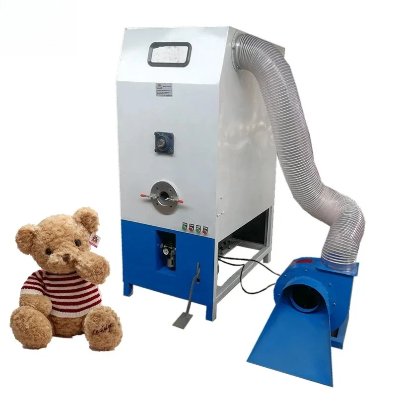 Commercial Automatic Cotton Crimped Fiber Plush Teddy Bear Machine Cushion Filling