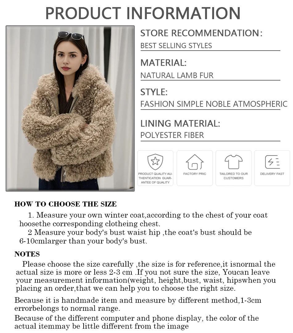 Chaquetas de piel auténtica para mujer, abrigo de oveja mongol de invierno, abrigo de piel de cordero rizado marrón, novedades de abrigo a la moda