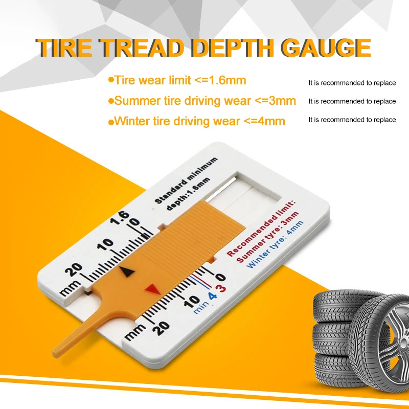 

Auto Car Tyre Depthometer Tread Ruler 0-20MM Tire Tread Depth Gauge Vernier Caliper Car Motorcycle Tire Thickness Measure Meter