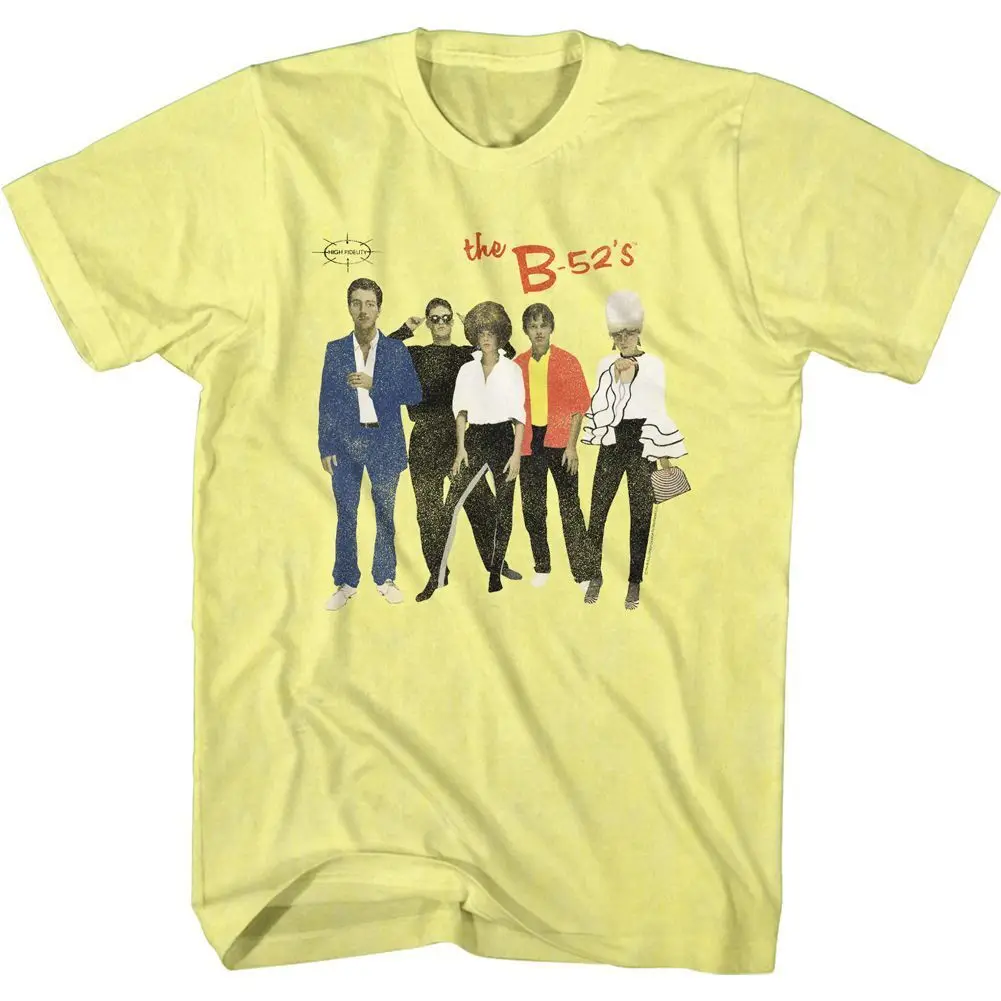 เสื้อยืดวงดนตรีย้อนยุค B52S ภาพถ่ายเพลง