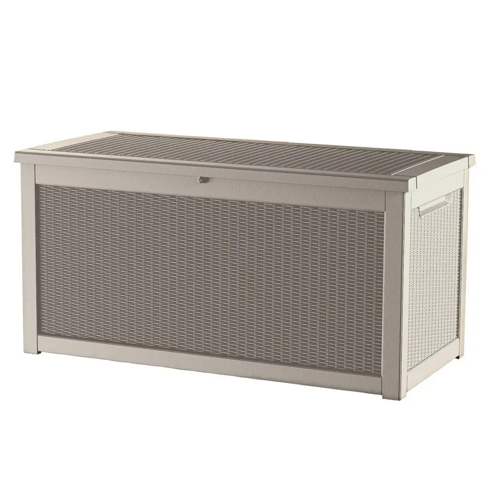 

GallonOutdoor Storage Box,Resin Deck Boxes Waterproof, IndoorOutdoor Bin for Package Delivery, Patio Cushions, Gardening Tools,