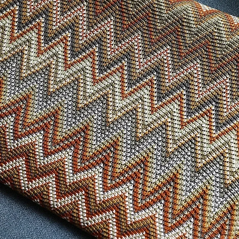 Boho Woven Rust Red Throw Blanket with Tassels Soft Lightweight Plaid Blanket for Couch Bed Sofa Decorative Knitted Soft Blanket - Image 5