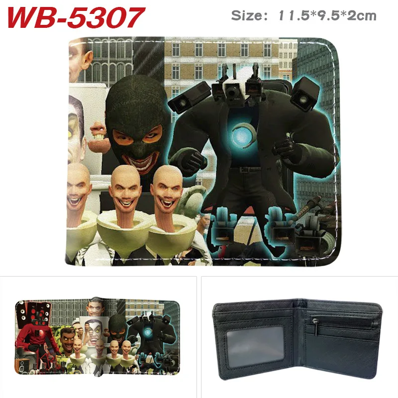 

Game Skibidi Toilet Wallet Anime Cartoon Cion Purse Students Boys Girls Kawaii Funny Wallets Bag Cosplay Coins Bag Kids Gift