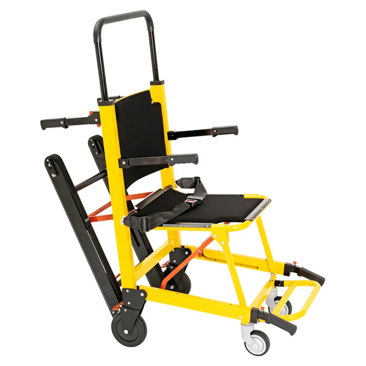 Convenient Foldable Manual Stair Climbing Transport Chair For Stairs