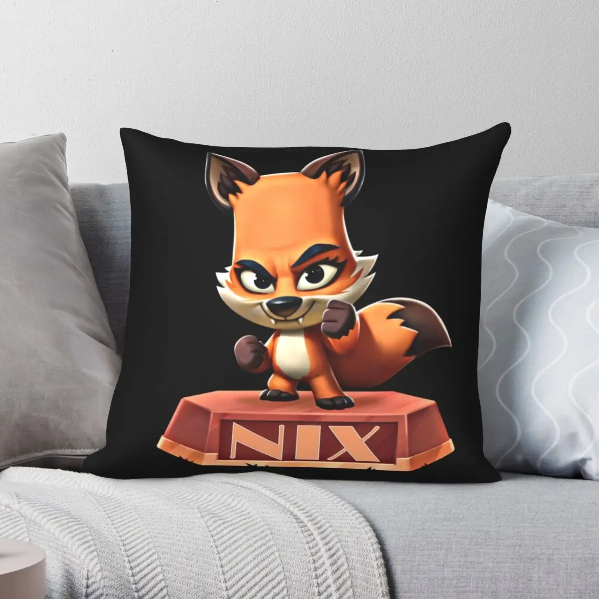 Nix Zooba Battle Pillowcase Polyester Linen Velvet Creative Zip Decor Throw Pillow Case Home Cushion Cover 18