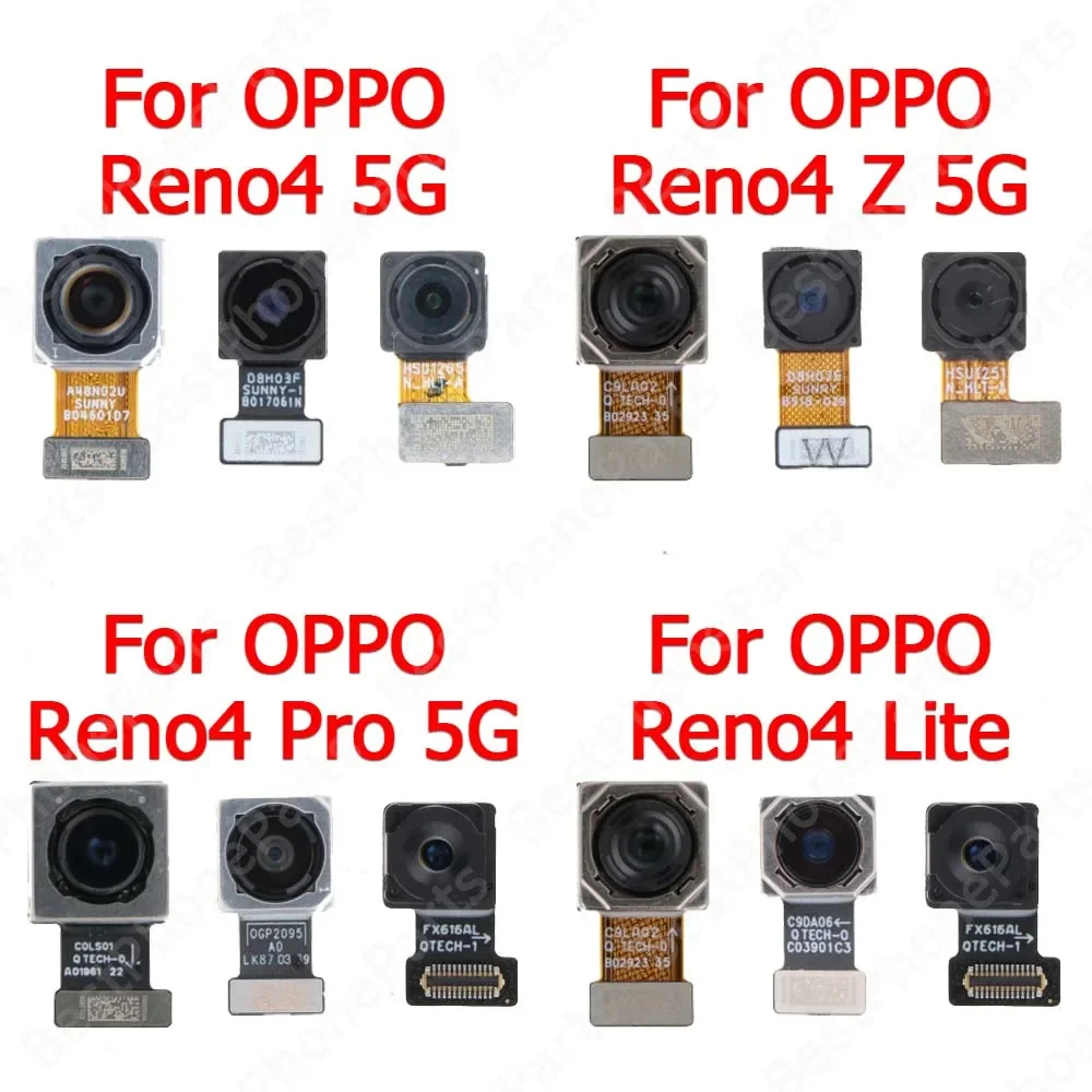 Selfie Rear Big Facing Backside Front Back View Camera Module For OPPO Reno4 Lite Reno 4 Pro 5G Replacement Flex Cable