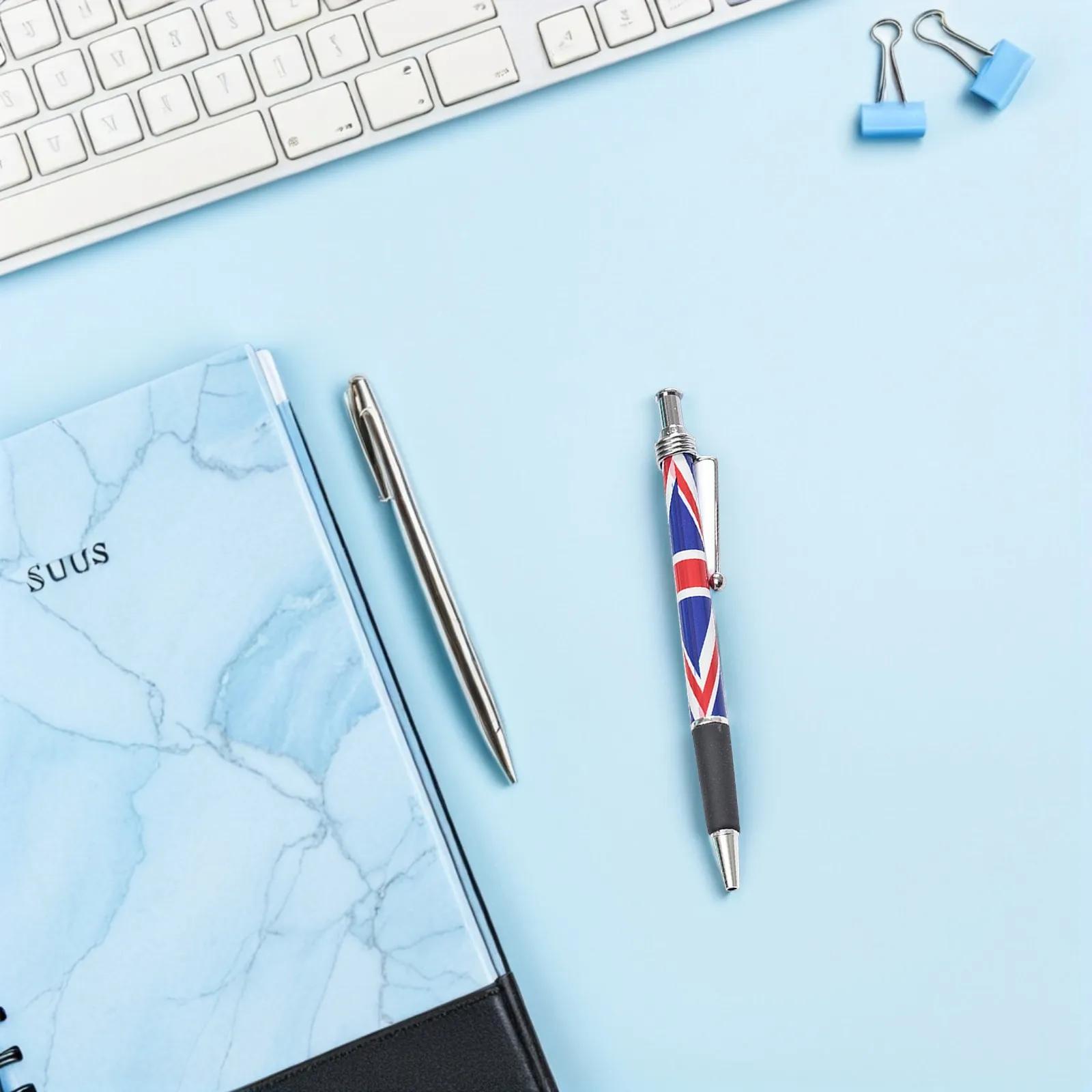 

10Pcs British Themed Ballpoint Pen Smooth Writing Black Ink Comfortable Grip Office School Home Signing Patriotic Uk Writing