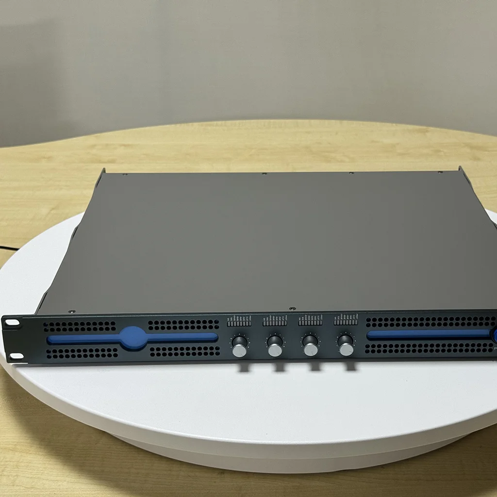 

Wholesale Professional Audio Power Amplifier 1800W*4 1U Size High Power 4-Channel Class D 4OHM & 8OHM Impedance Metal Shell