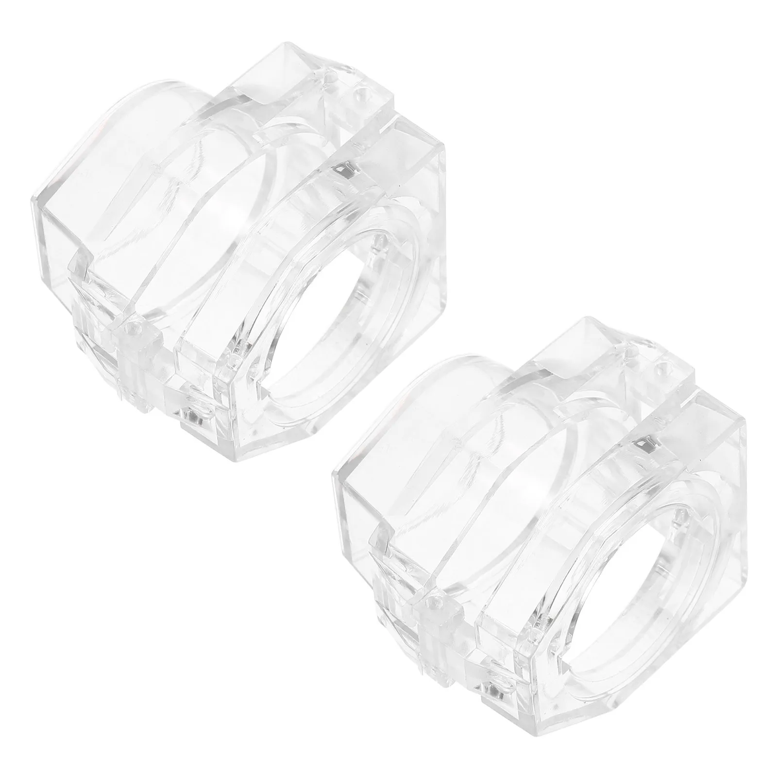 2Pcs Button Switch Covers Waterproof Emergency Stop Safety Guard Push Button Cap Protector for Computer Washing Machine