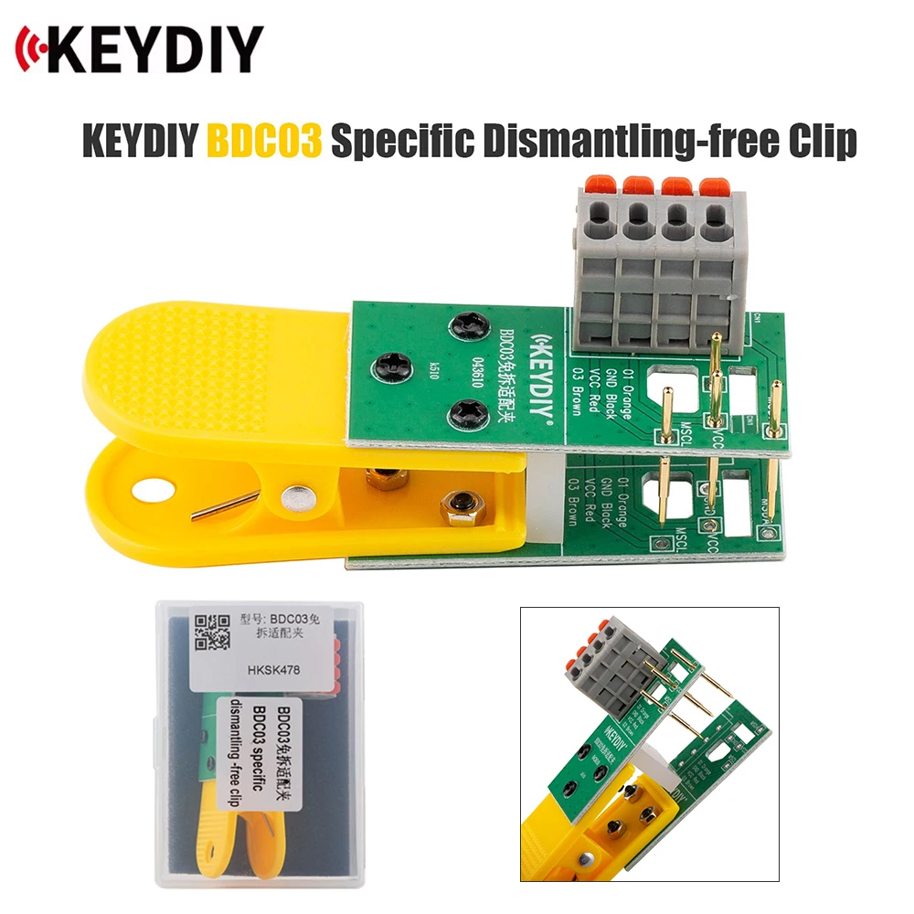 

KEYDIY для BMW BDC03 Специальный зажим без демонтажа BDC3, ключ для всех устройств, подходящие для работы с KD-X4 KD-MAX, пайка не требуется