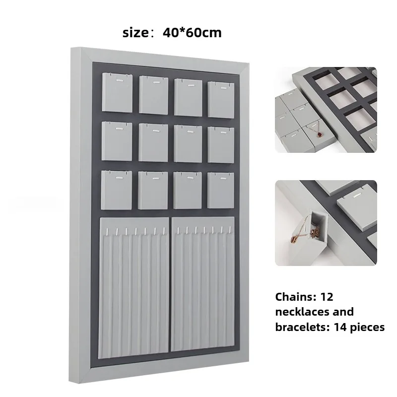 

Leather Jewelry Display Rack Earring Accessory Organizer Holder Window Counter Earring Storage Rack Wall-mounted Jewelry rack