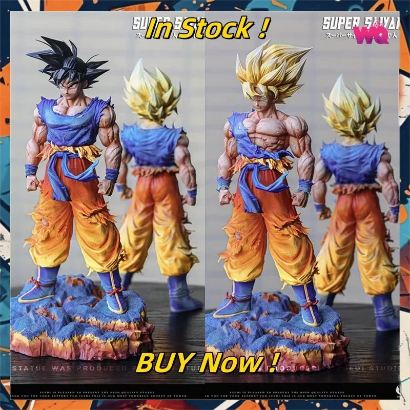 

In Stock 35cm JT Dragon Ball Anime Figures Son Goku Figures 2 Heads PVC Collection Model Statue Desk Ornament Birthday Gifts Toy