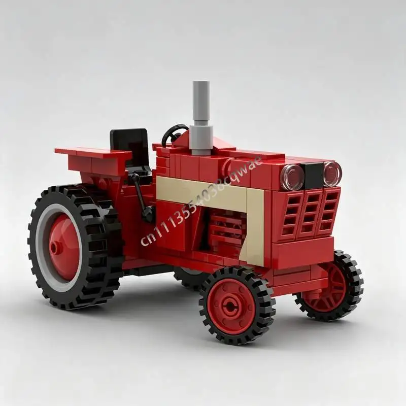 147ピース-インターナショナル-1066-トラクター-moc-車両モデル-カスタムパズル-diy組み立て-教育用-積み木-おもちゃ-コレクション-ギフト