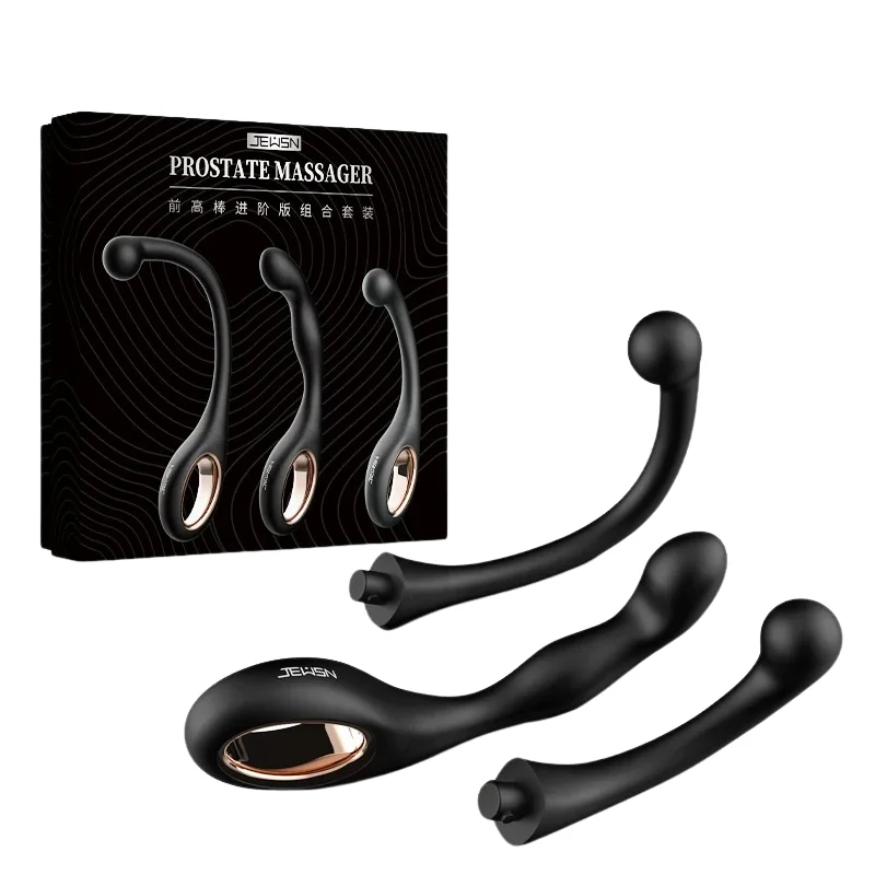 JEUSN Manual Prostate Anal Stimulator Three Three Massage Sticks G Spot Massager Soft Silicone Material Small Adult Sexs Toys