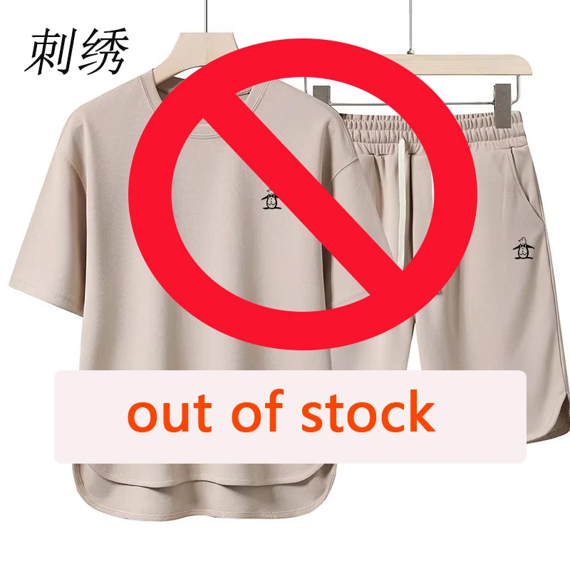 

High Grade Fashion Short Sleeve Tracksuit Muscle Fit Casual Sportswear Daily Outdoor Male Matching Clothing Set