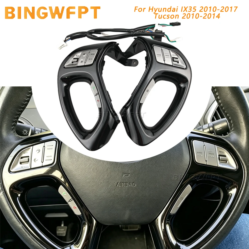 Multifunction Steering Wheel Cruise Control Speed Switch Audio Phone Button For Hyundai ix35 Tucson 2011 2012 2013 2014 2015