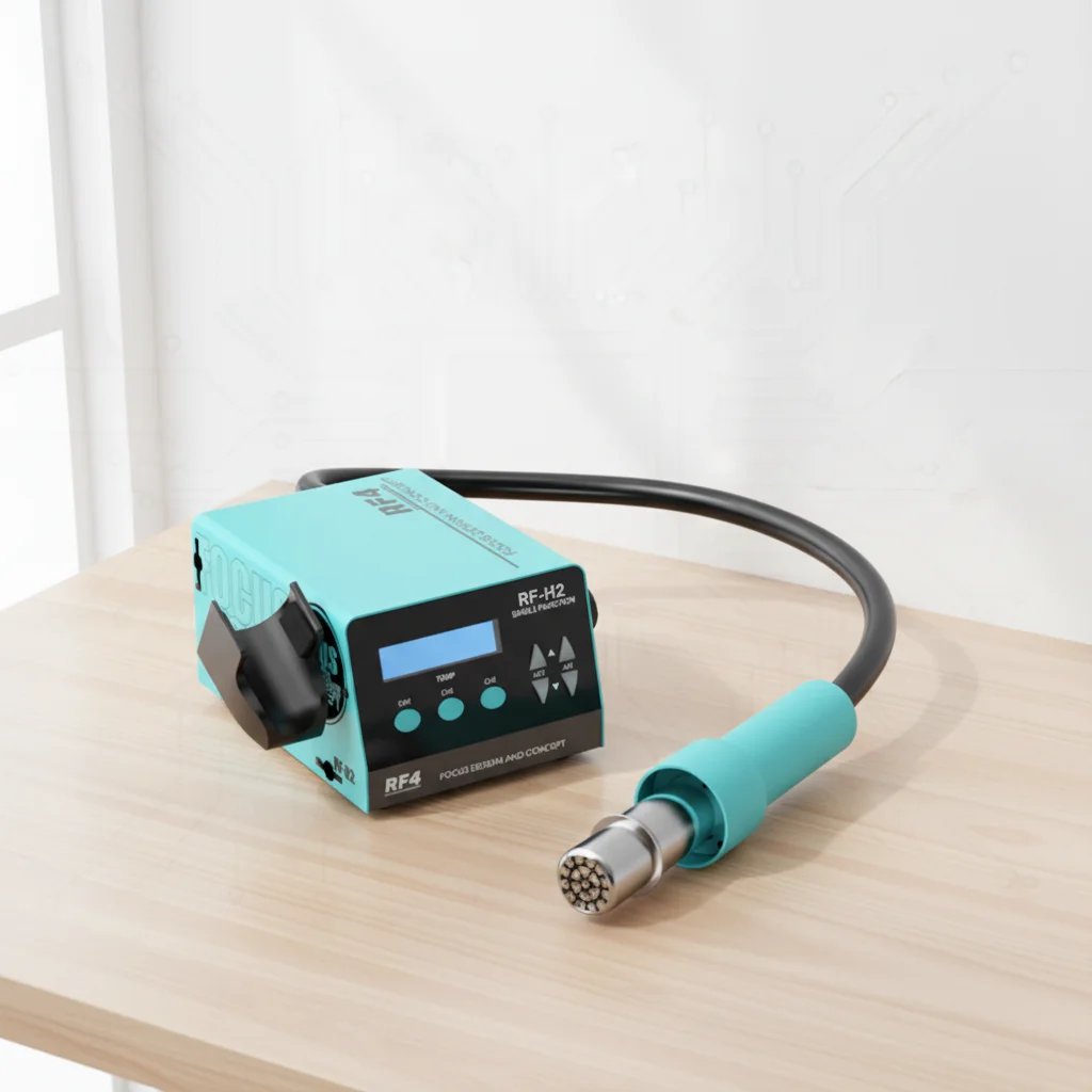 RF4 Automatic Sleep SMD RF-H2 BGA 1000W Digital Hot Air Soldering Rework Station Phone SMT Repair Welding Tool 110V-240V Needle