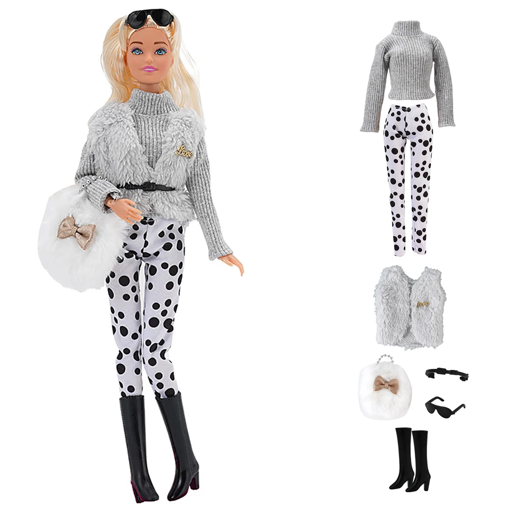5er-Pack Puppenkleidung Für 17 Cm Große Puppen – Verschiedene Stile – Hochwertige Stoffe – Ideal Für Sammler Und Spielzeit