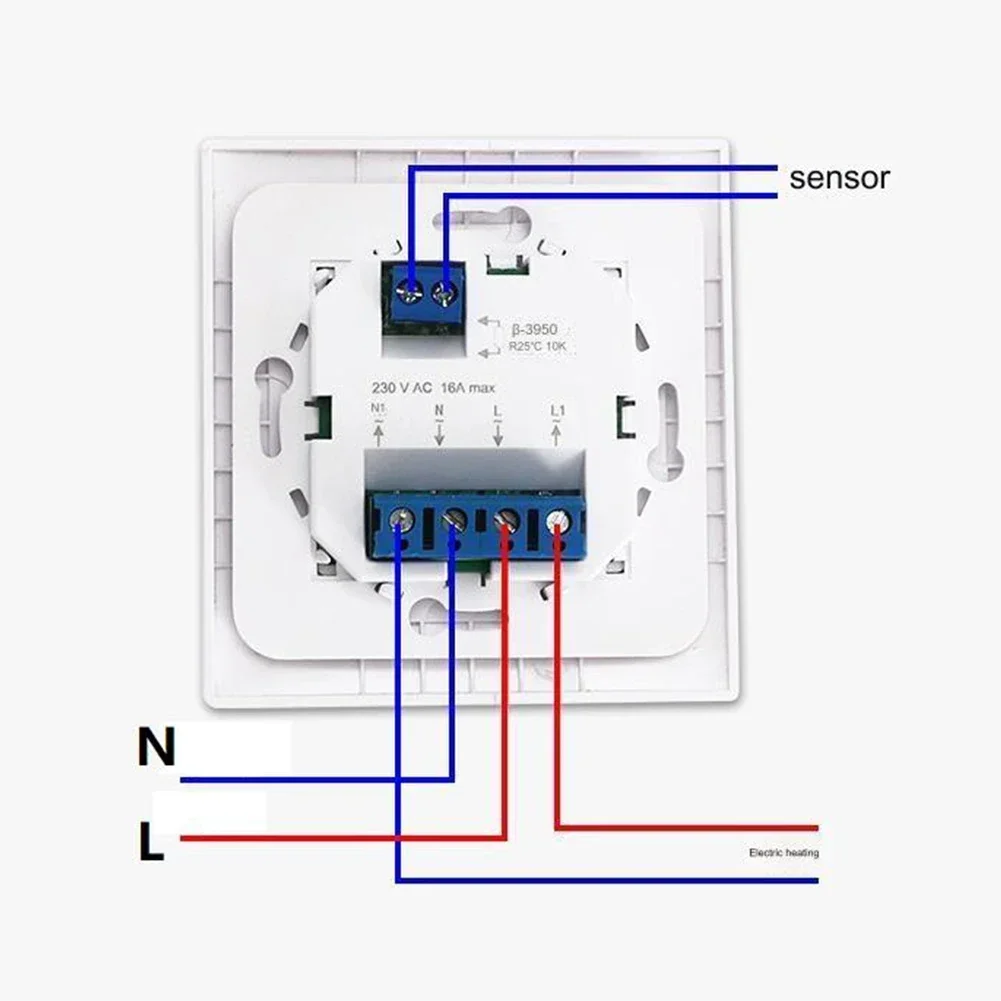 

User Friendly Manual Thermostat for 230V Heating 16A Controller with External Sensor for Efficient Temperature Management