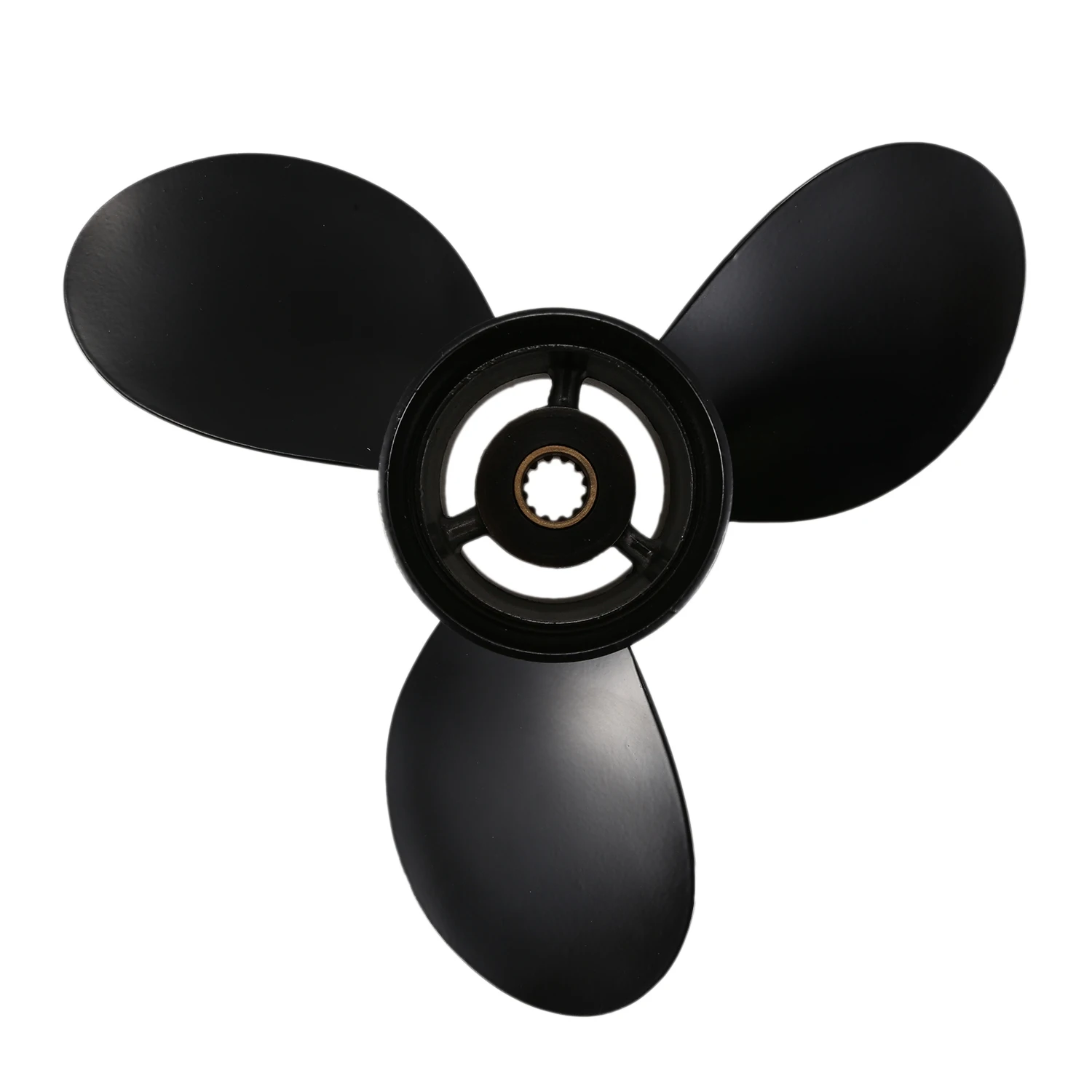 8.9*8.5 Black Boat Outboard Propeller for Tohatsu 2 Stroke 9.8HP Aluminum Alloy 3B2-64517-0 Boat