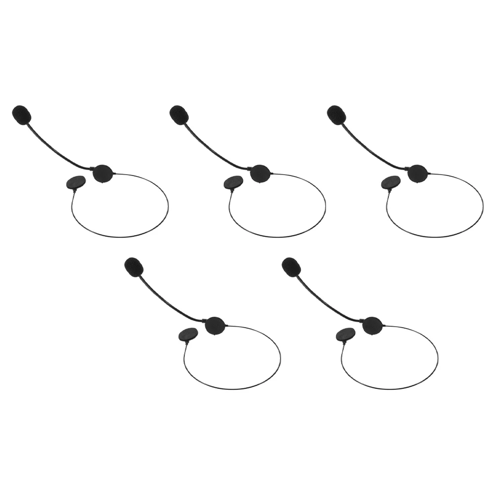 

5 шт., гарнитура с поддельным микрофоном в стиле рок-звезды, высококачественная реалистичная деталь для выступления на сцене, аксессуары для певцов