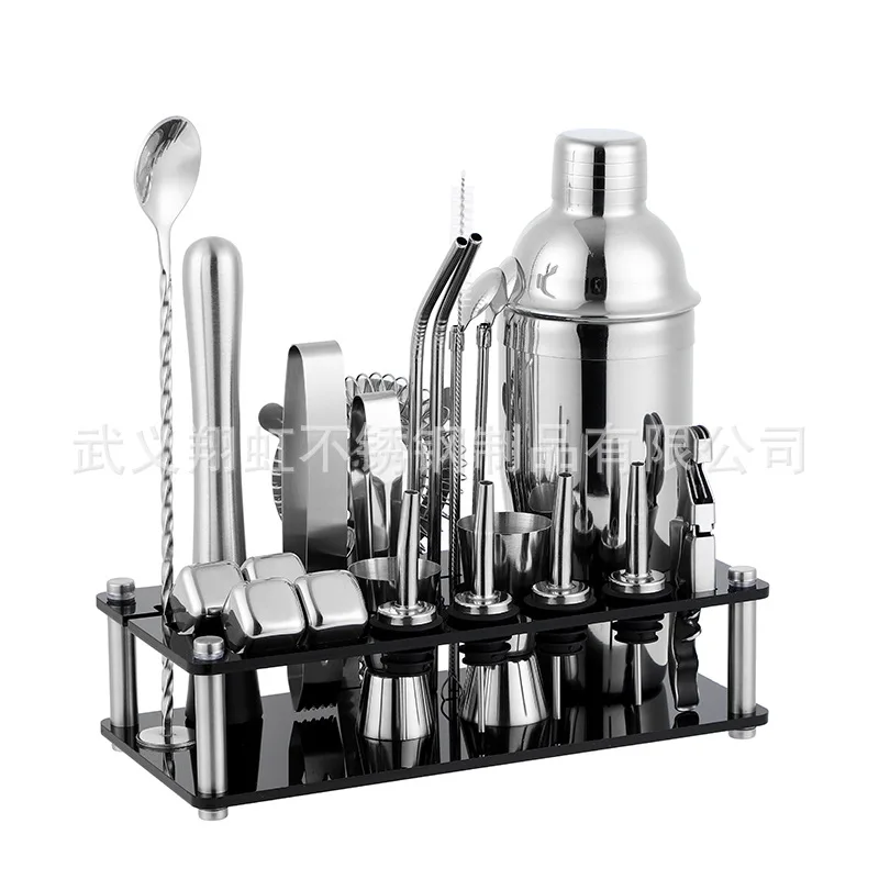 

Popular Ice Granule Acrylic Set, Snow Cup Bar Tool, Stainless Steel Mixer, Cocktail 23 Piece Set