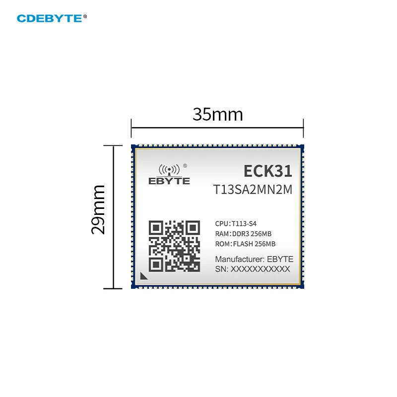 T113-S Single Board Computer Cortex-A7 RISC-V HiFi4 DSP Linux Core Board CDEBYTE ECK31 Compact Low Power High Definition Display