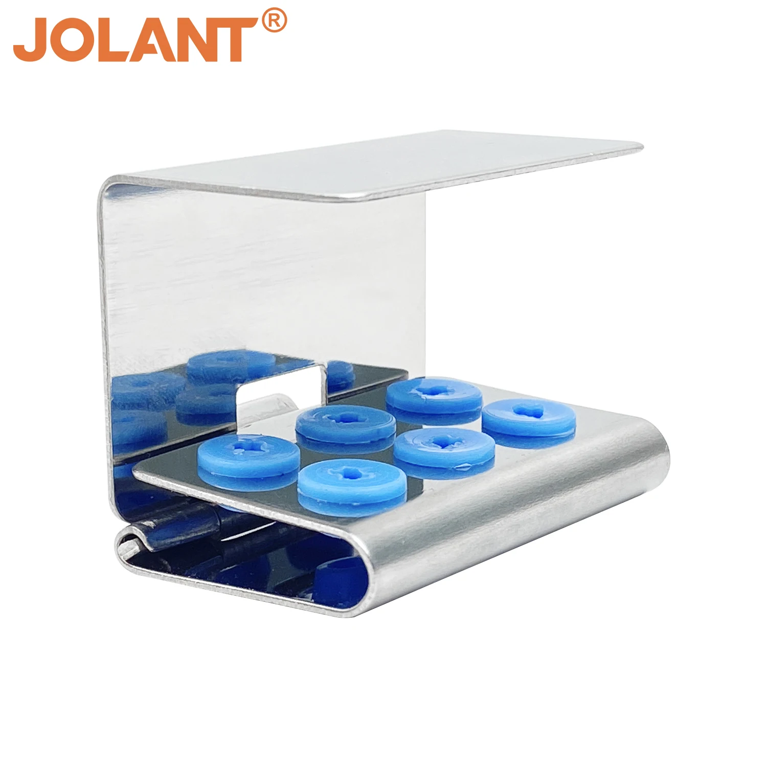 

JOLANT 6 Holes Dental Ultrasonic Scaler Tip Holder Stand Auotclavable Sterilizer Case Disinfection Box with Cover Dental Tools