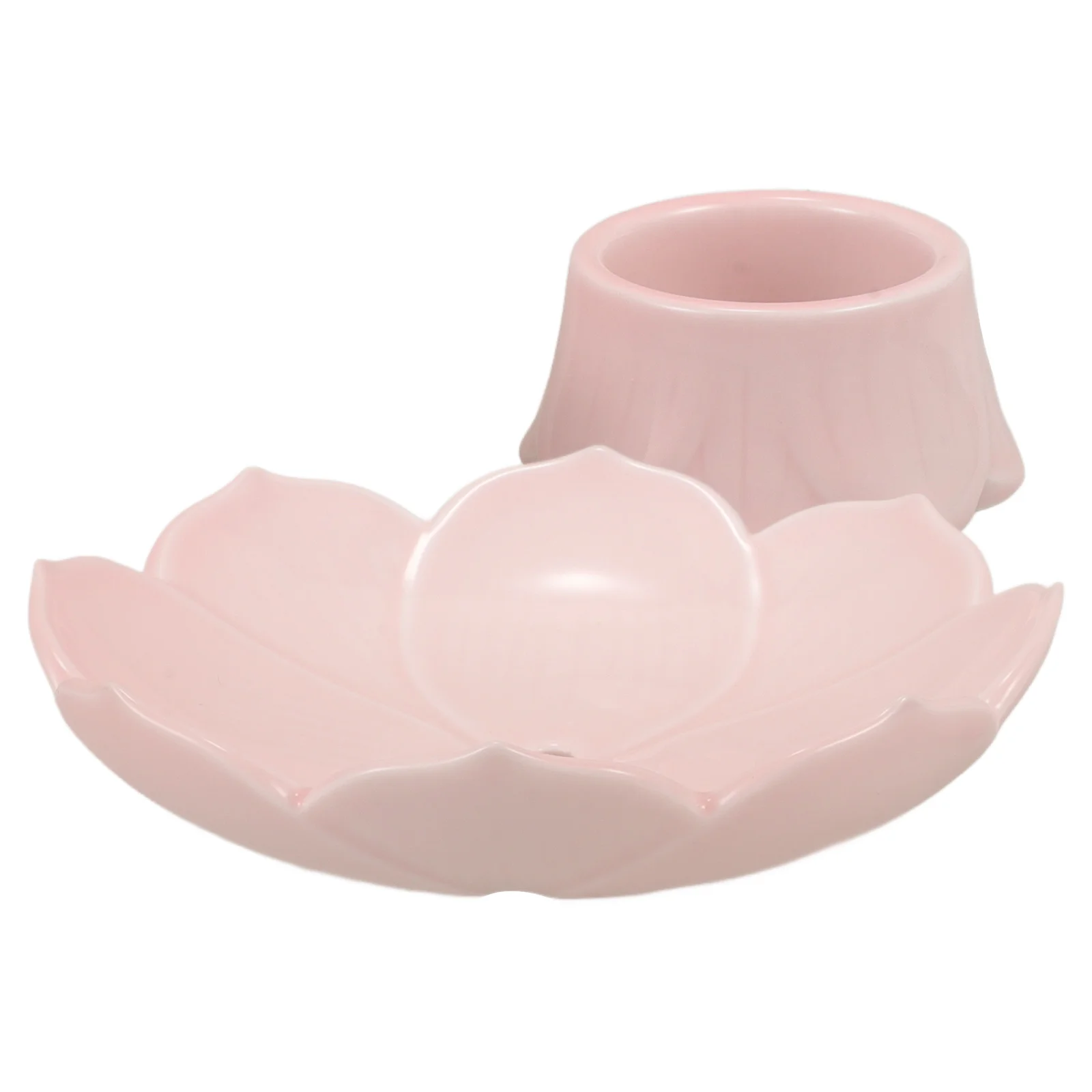 

Lotus Fruit Tray Ceramic Dessert Display Stand High Base Snacks Tray Elegant Design Tea Cakes Fruits Ceramic Cake Stand