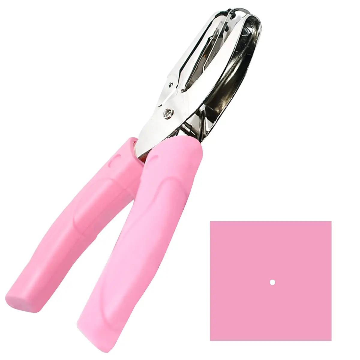 

Handheld Single Hole Paper Punch, 1/16 inch Circle, Craft Punch for Paper, Tags, Tickets, DIY Scrapbook Tool with Soft Grip
